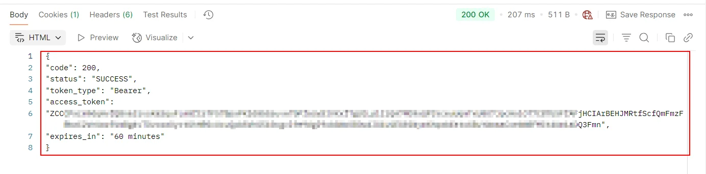 Drupal API Authentication Access token created successfully