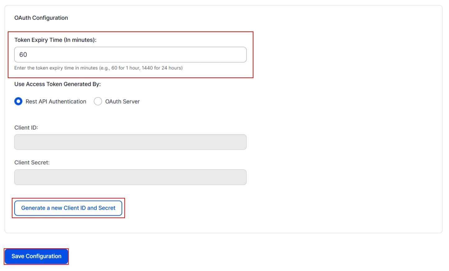 Drupal API Authentication generate new client id secret