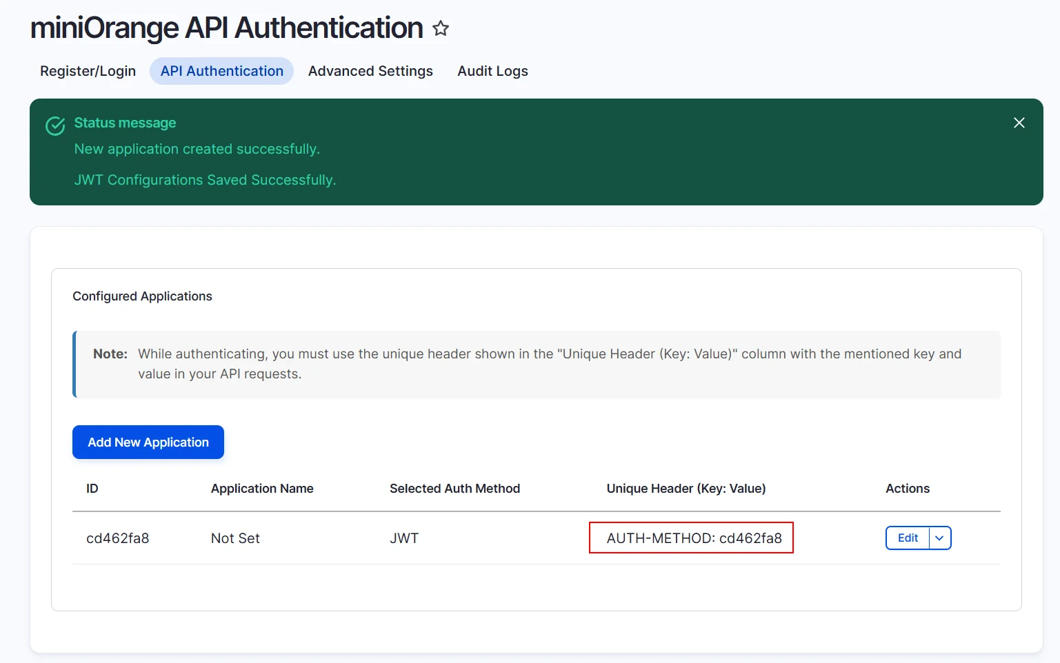 Drupal API Authentication basic authentication method configured successfully