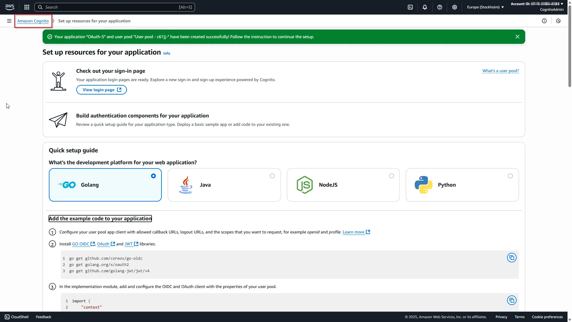 Drupal OAuth OpenID OIDC Single Sign On (SSO) AWS Cognito click Amazon Cognito link