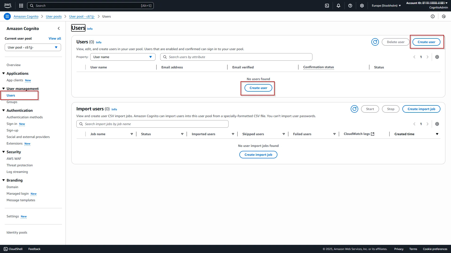 Drupal OAuth OpenID OIDC Single Sign On (SSO) AWS Cognito click Create User button