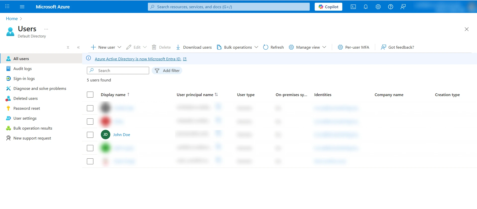 Microsoft Entra ID (Azure AD) | Azure AD Portal - After User Creation
