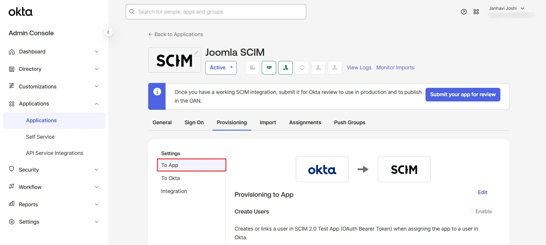 Get Started with Joomla SCIM Setup
