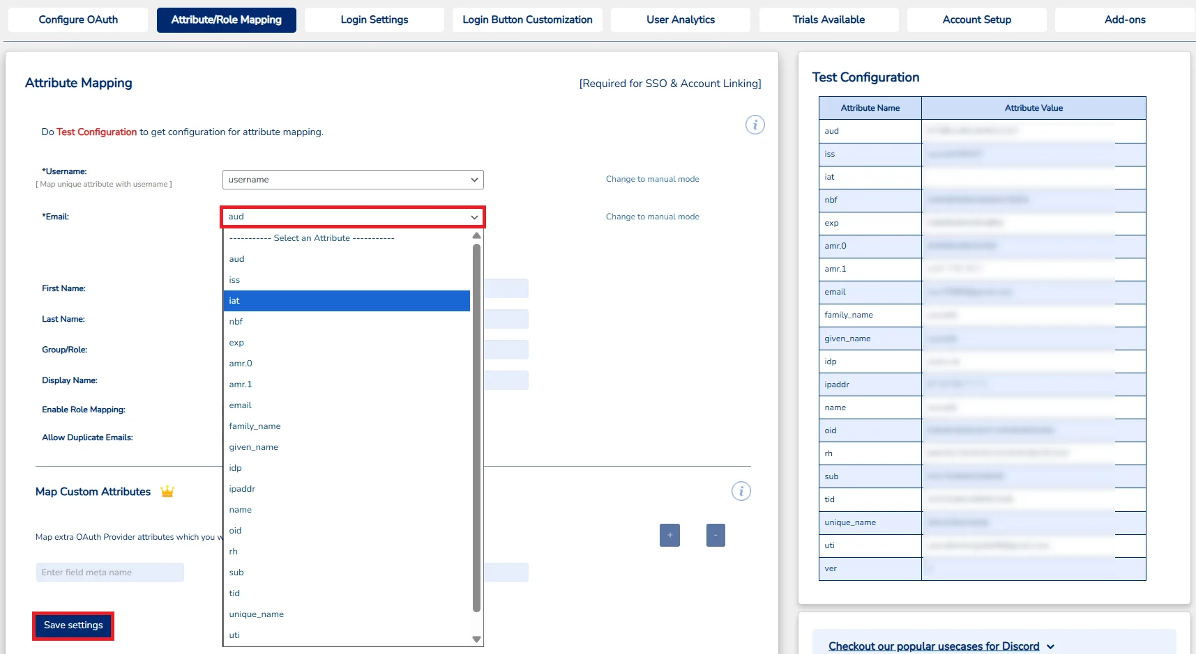 Microsoft Teams Single Sign-On (SSO) - attribute/role mapping