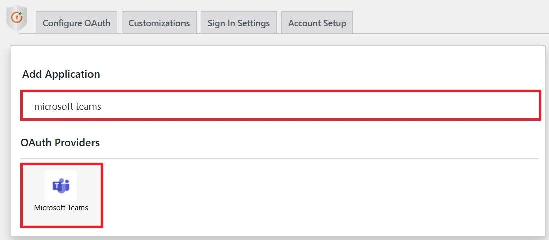 Microsoft Teams Single Sign-On (SSO) OAuth - Add new application