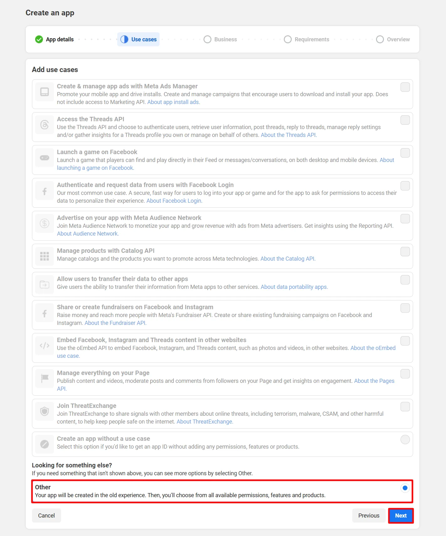 WhatsApp Business Account - Add Use Cases