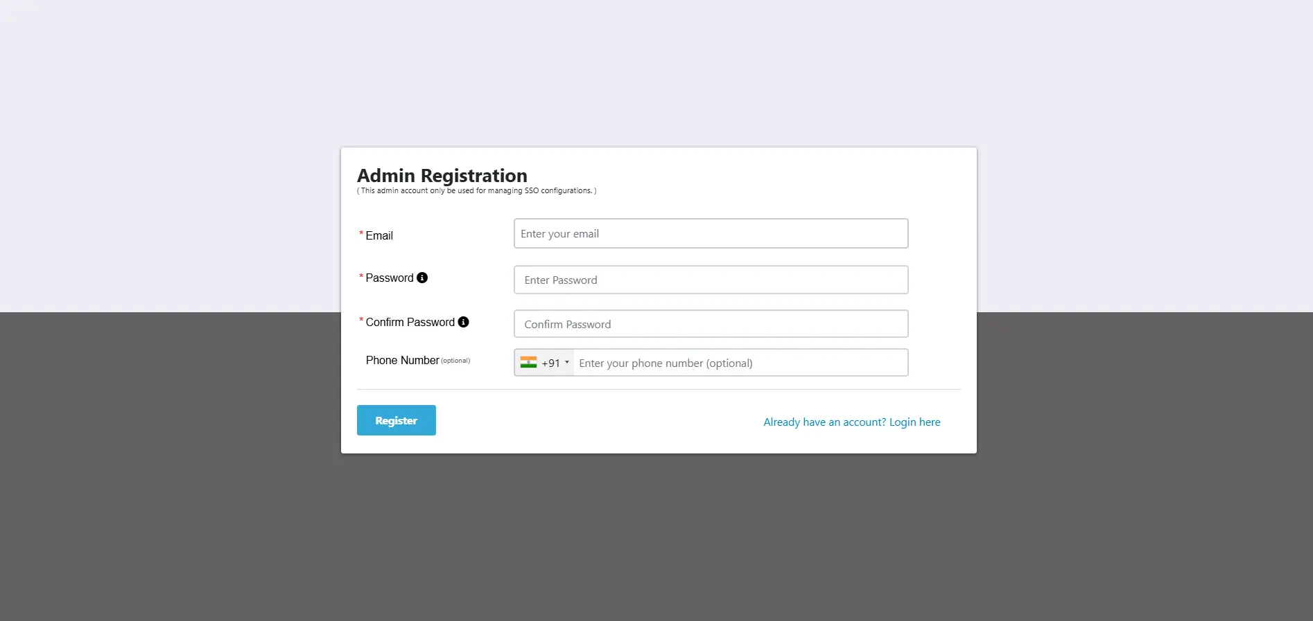 ASP.NET Core- registeration page