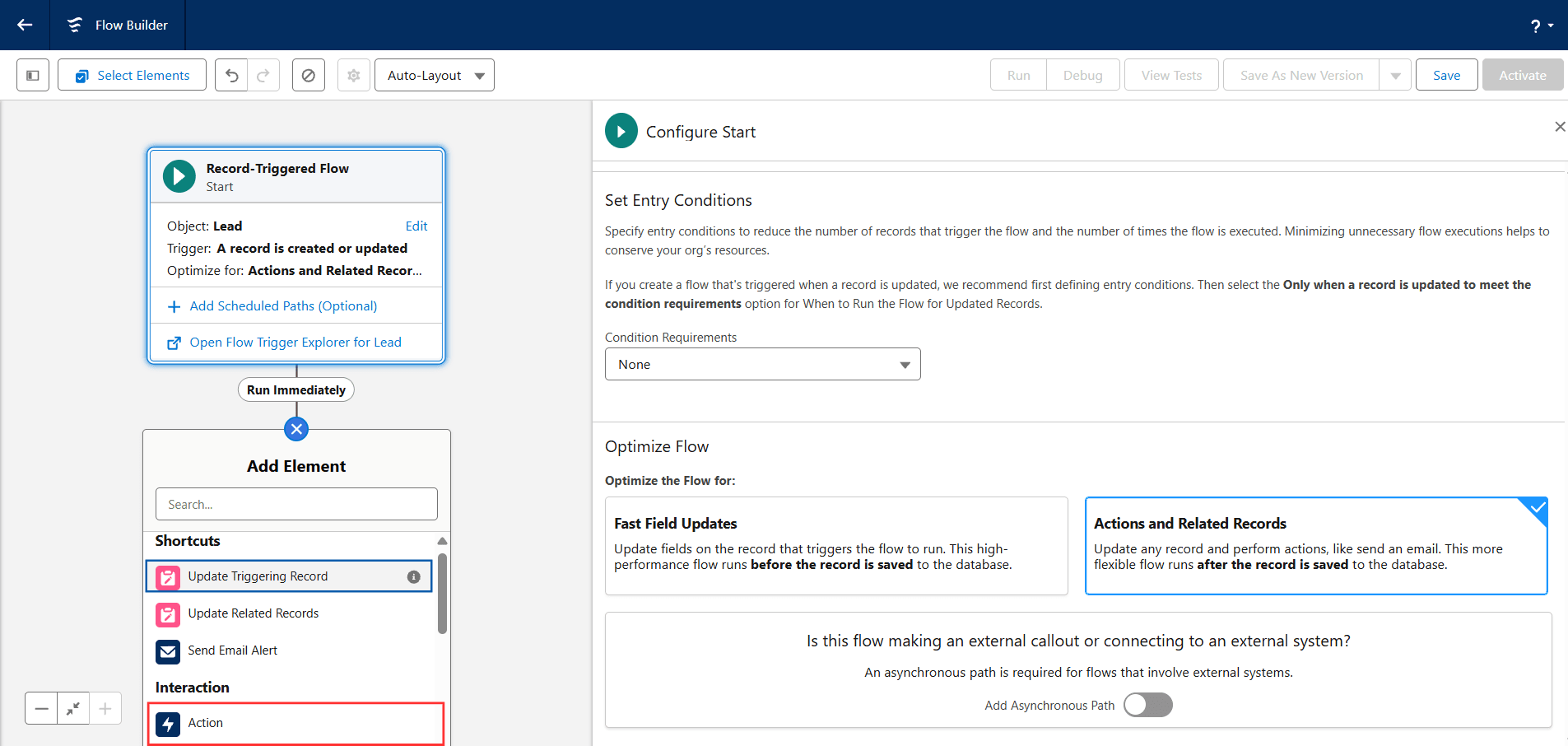 Salesforce to DNN real time sync | Action