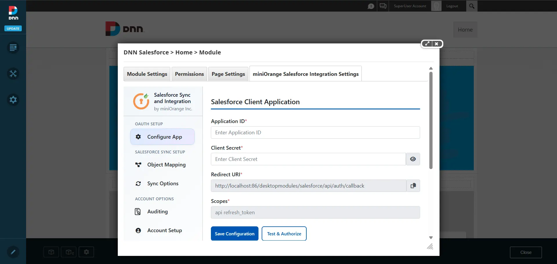 Salesforce Integration Module