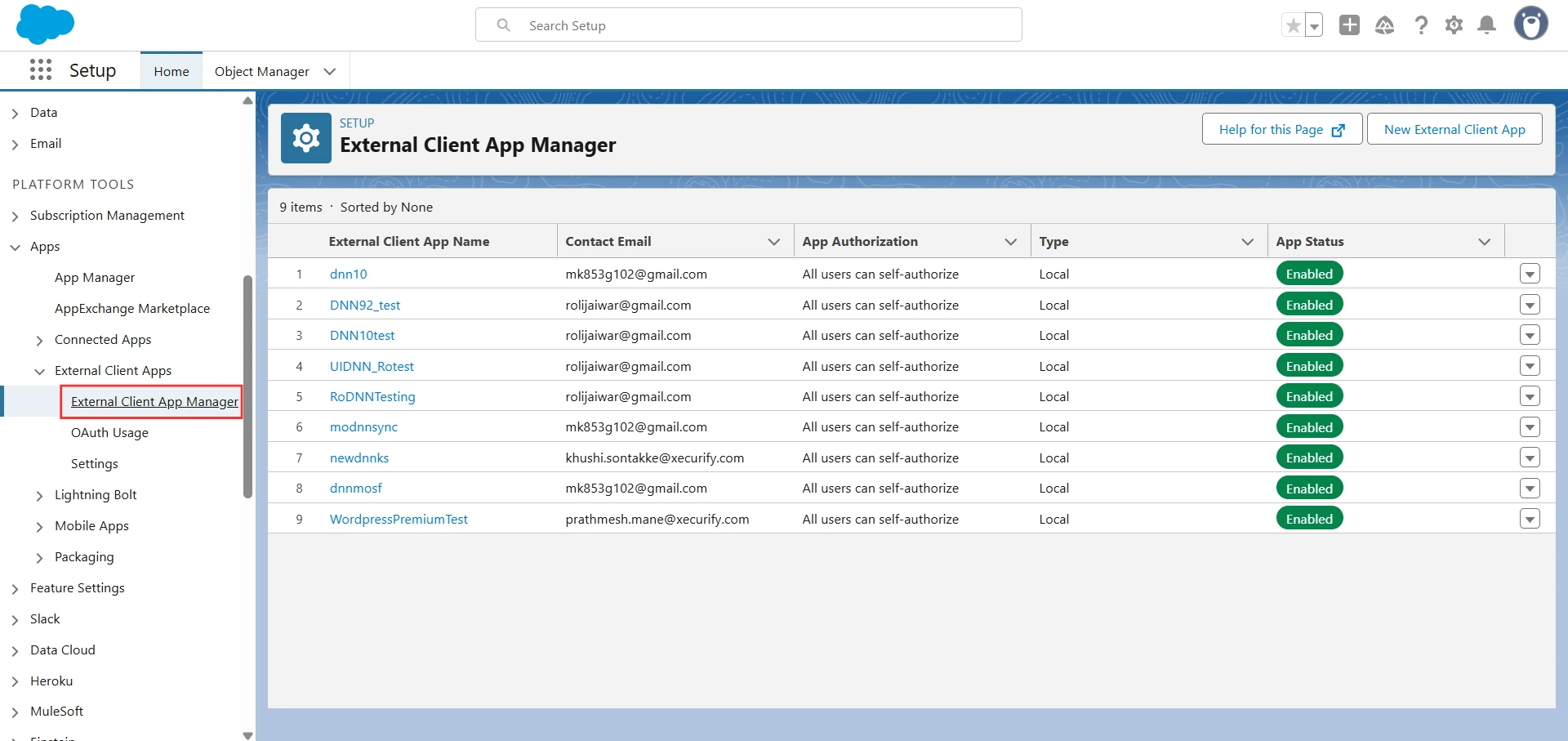 Configure Salesforce for Object sync - AppManager