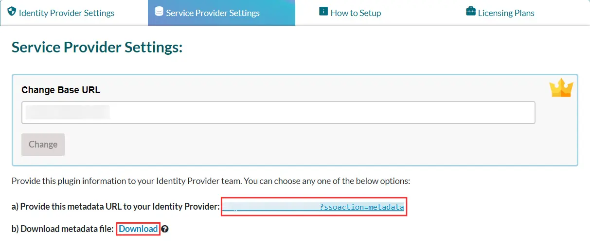 ASP.NET Core- Service Provider Metadata