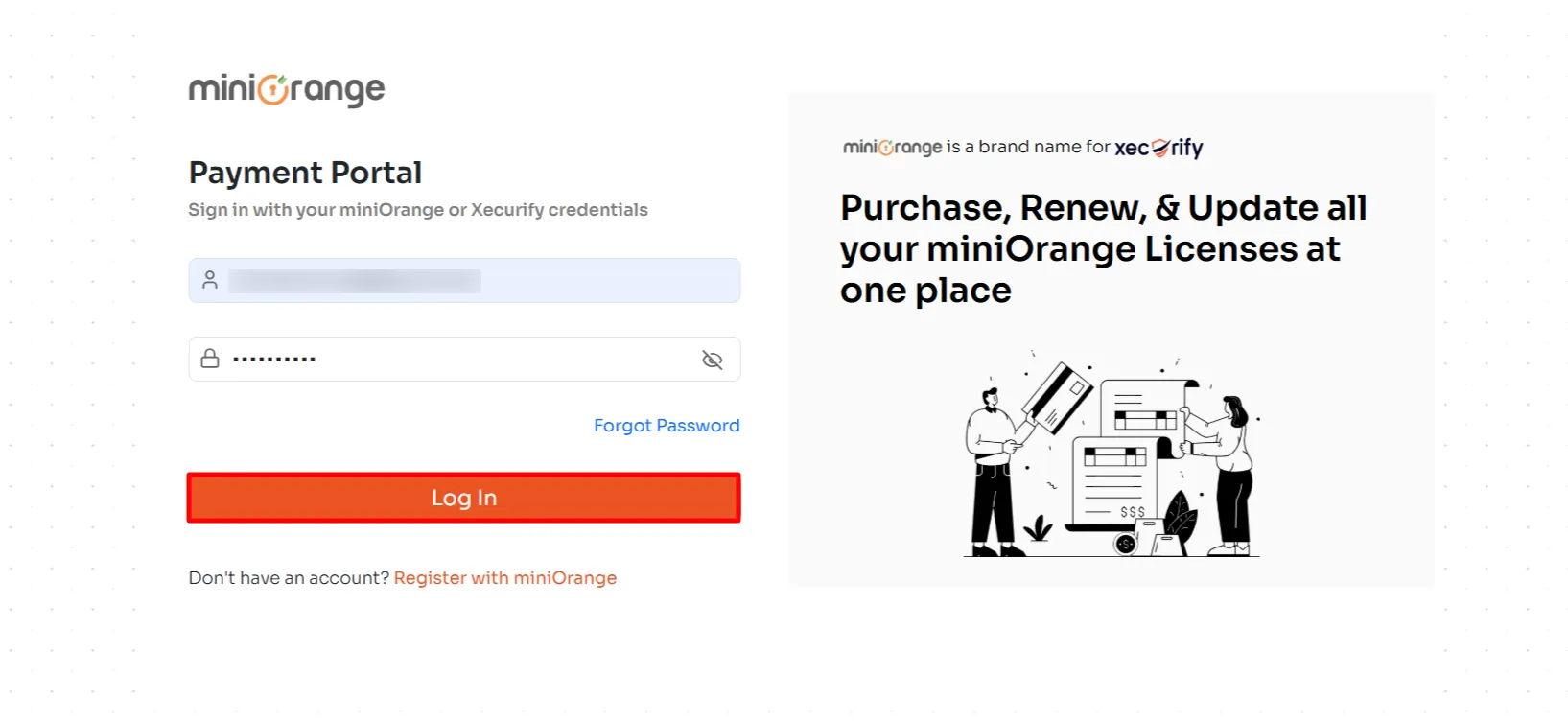 Download 2FA Plugin - enter email and password
