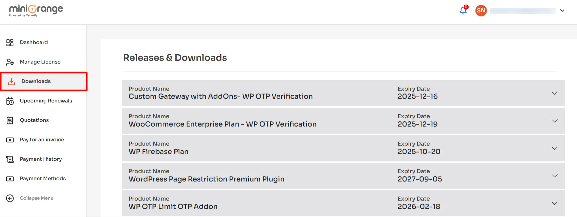 Download 2FA Plugin - downloads tab