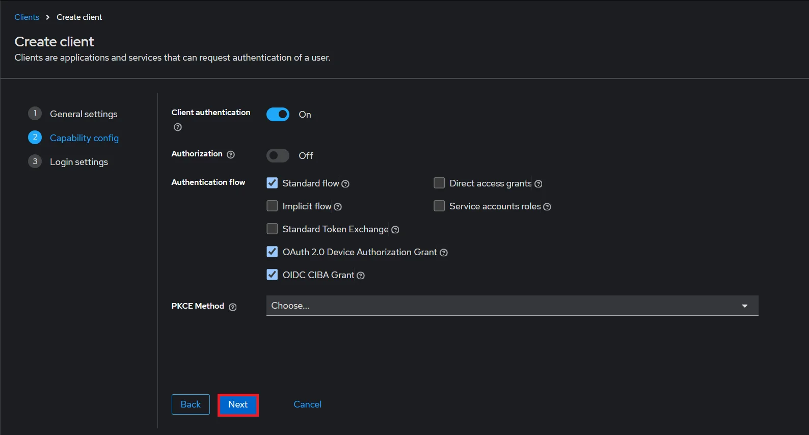 Keycloak SSO - Keycloak OAuth Single Sign-On - Enable toggle