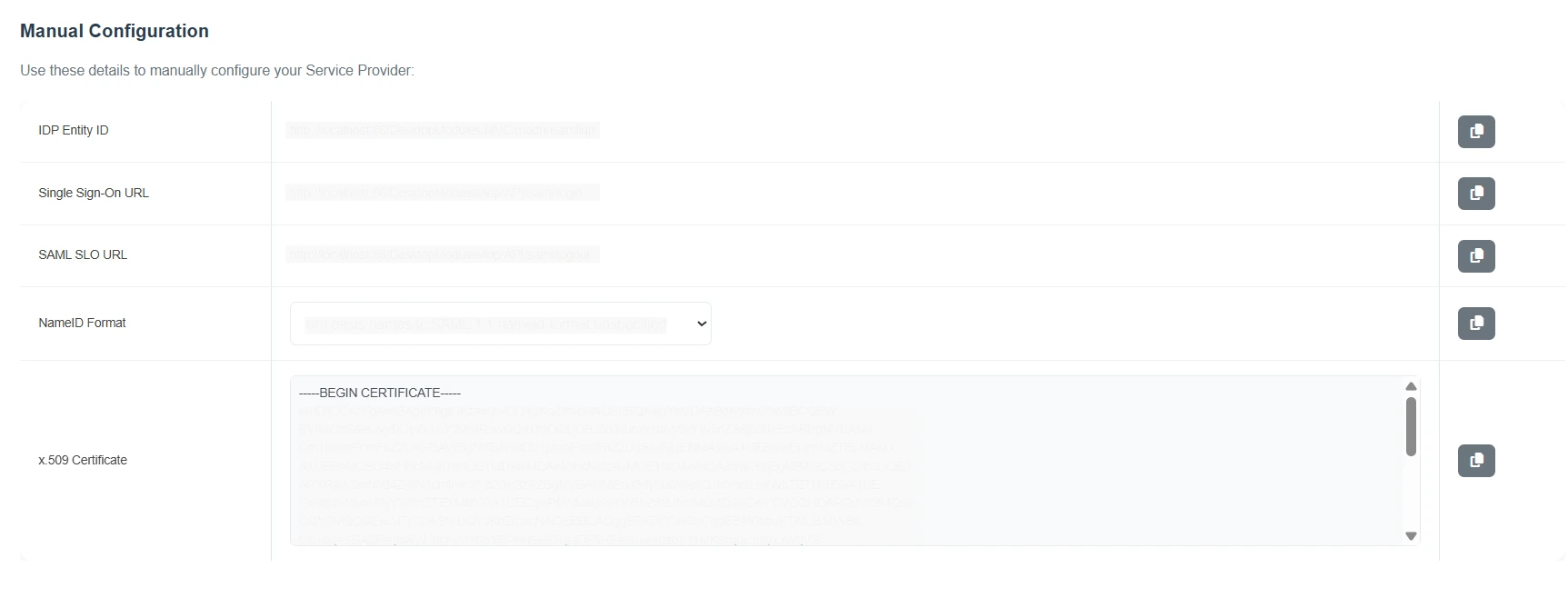DNN SAML IDP Manual Configuration