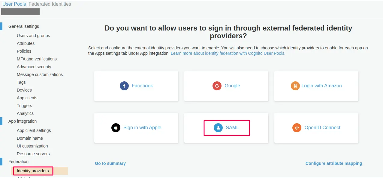 Identity Providers - SAML
