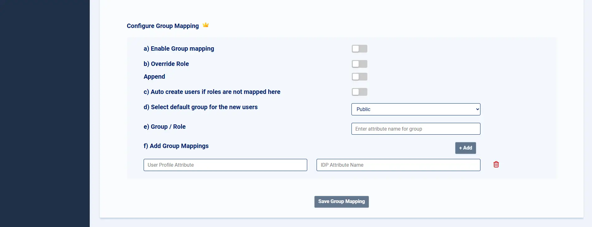 Joomla Group Mapping