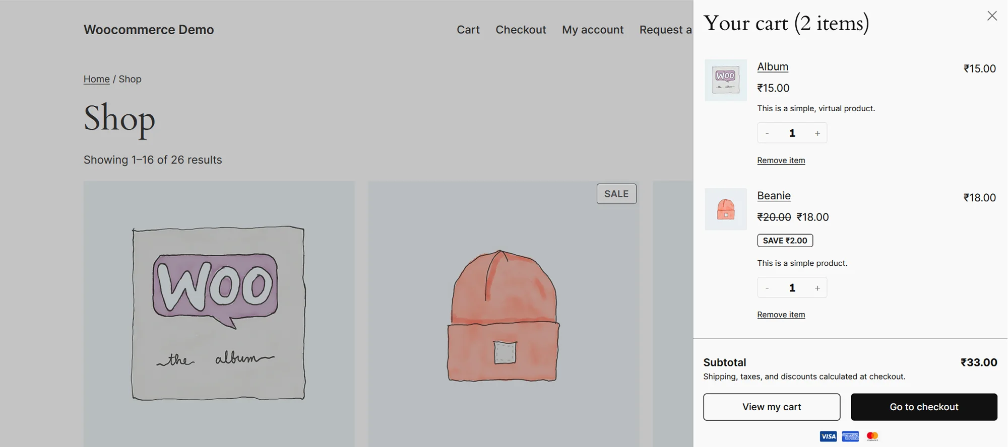 WooCommerce Product Sync | Cart Review