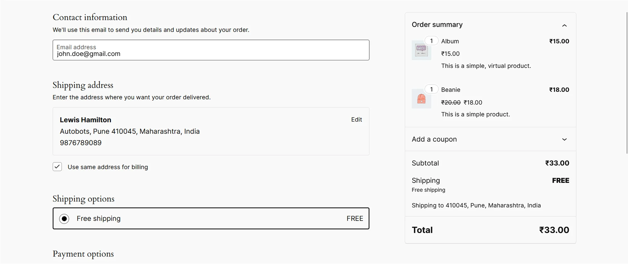 WooCommerce Product Sync | Checkout Details