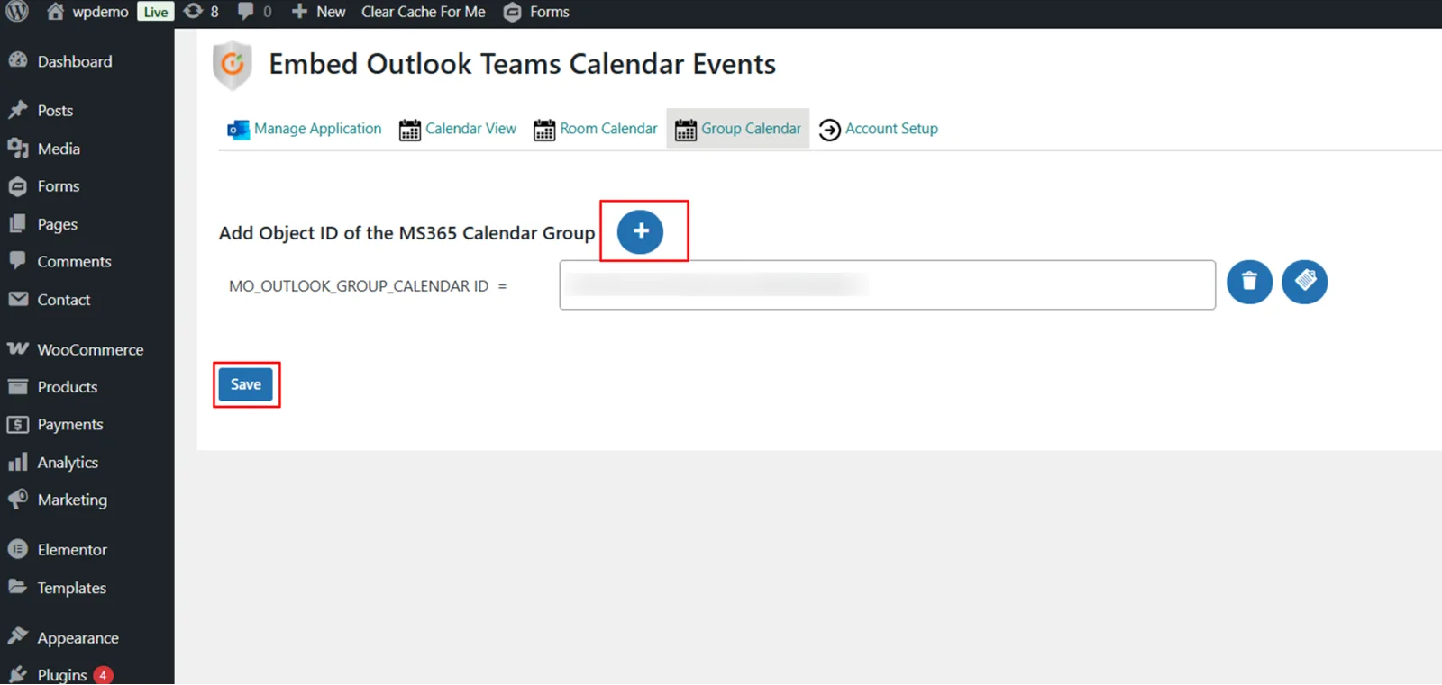 Embed Outlook Calendar in WordPress - Group Calendar