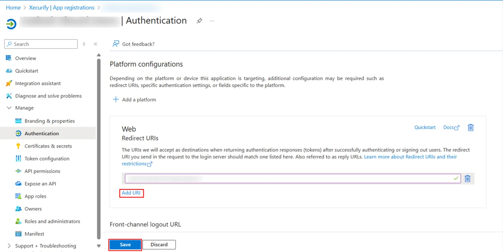 Embed Outlook Calendar in WordPress - Add Redirect or Callback URI