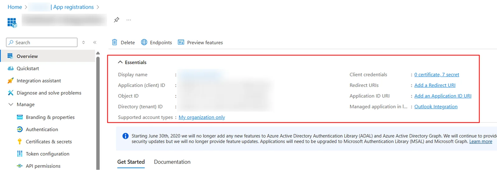 Embed Outlook Calendar in WordPress - Client and Tenant ID