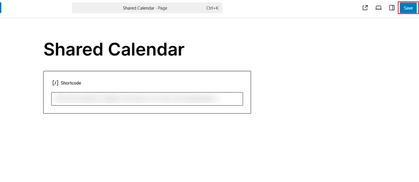 Embed Outlook Calendar in WordPress - Paste Generated Shortcode