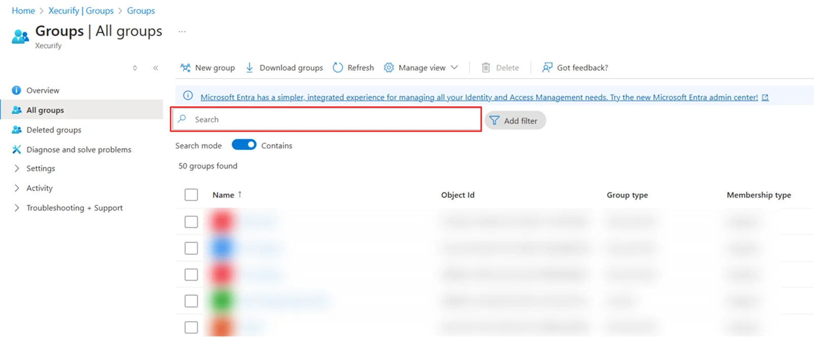 Embed Outlook Calendar in WordPress - Search Groups