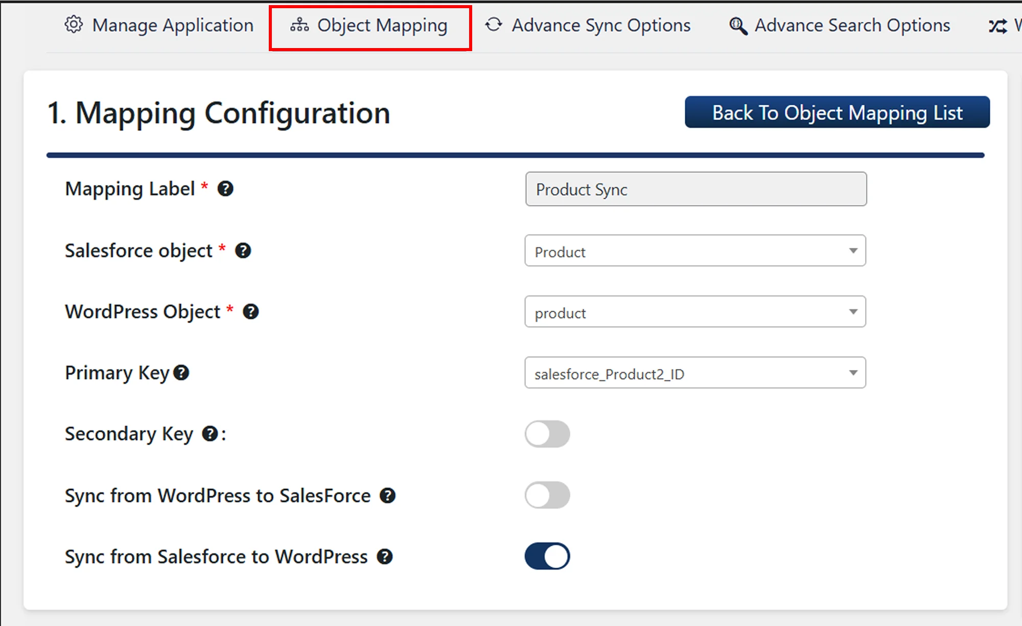 WooCommerce Product Sync | Object Mapping