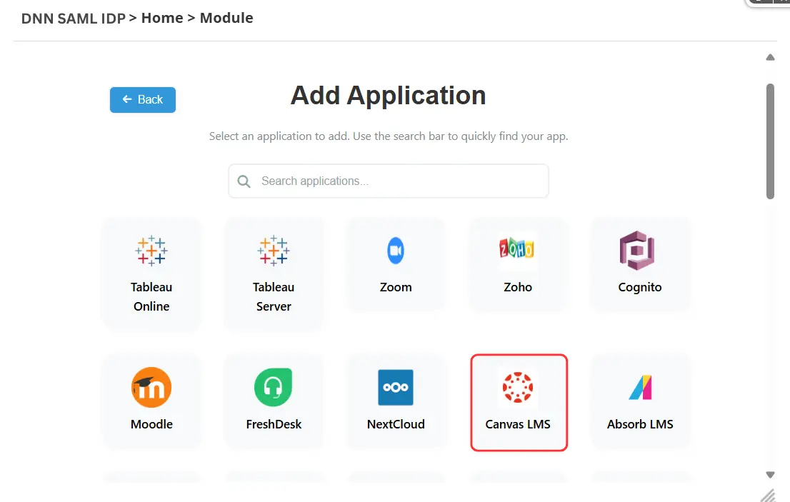 DNN SAML IDP -   Canvas LMS