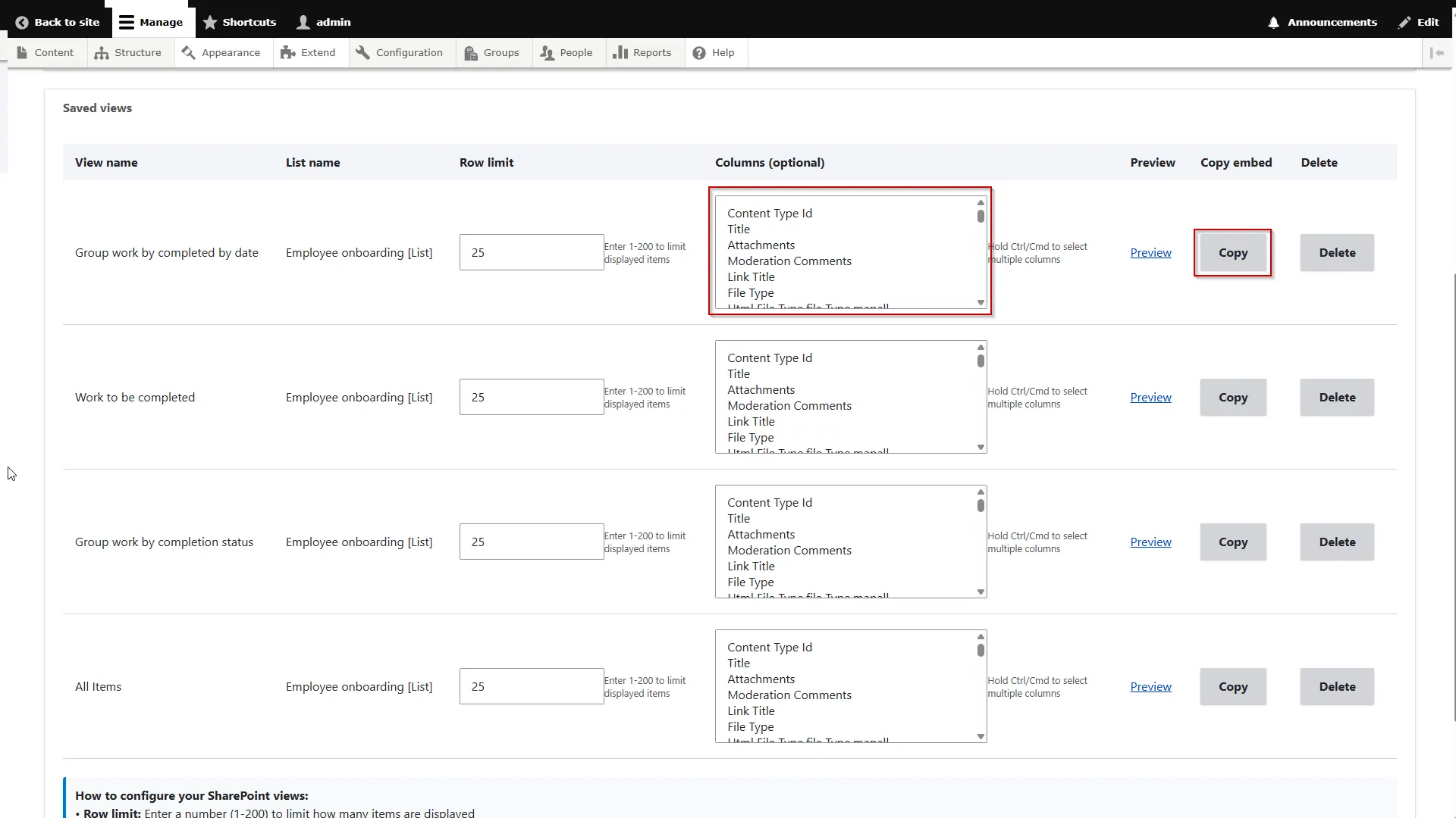 Drupal SharePoint | Lists and Library Views - Customize List Views