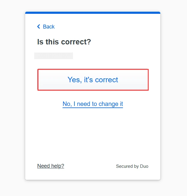 Duo Mobile - Verify your phone number
