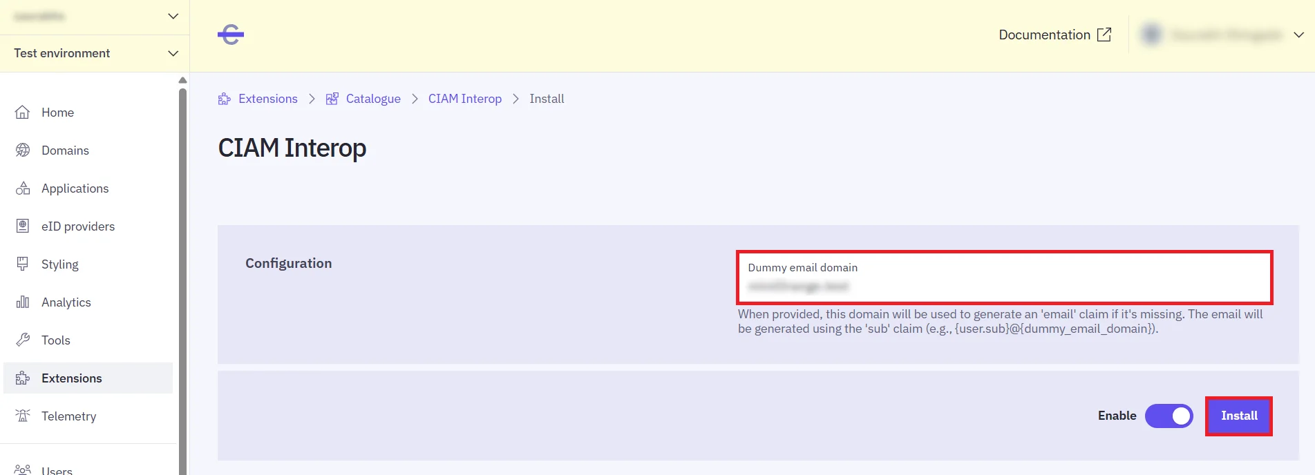 Criipto SSO login - BankId/Mitid login - add the dummy email
