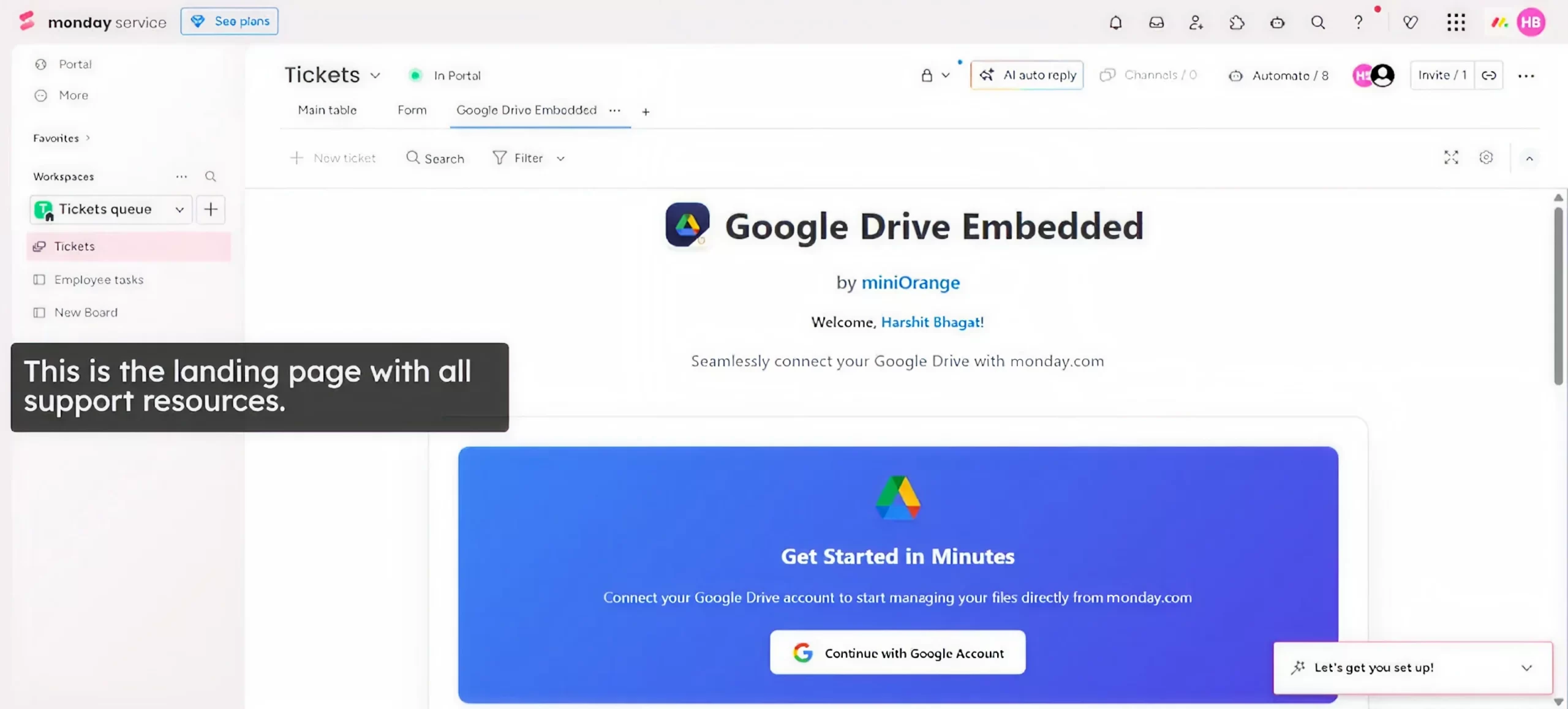 Google Drive Embedded View