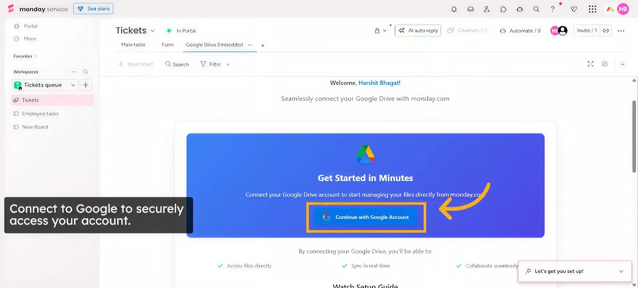 Log In to Google Drive