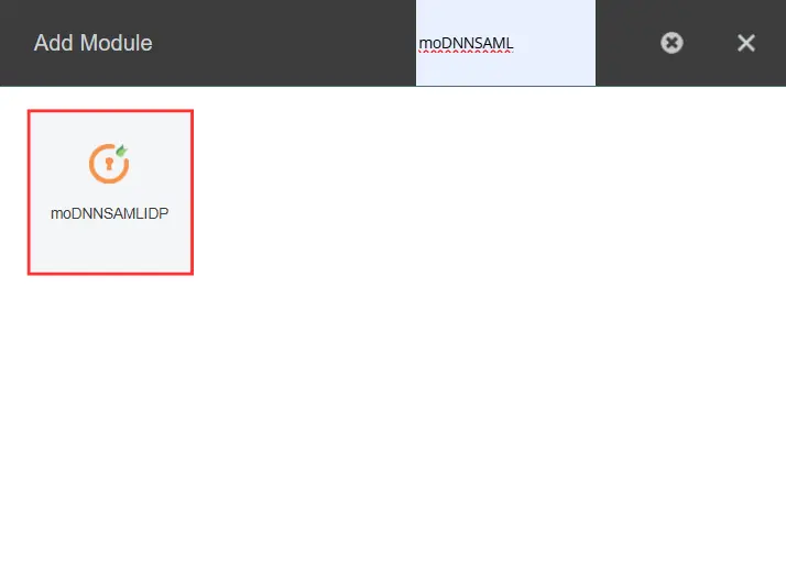 DNN SAML IDP - moDNNSAMLIDP module