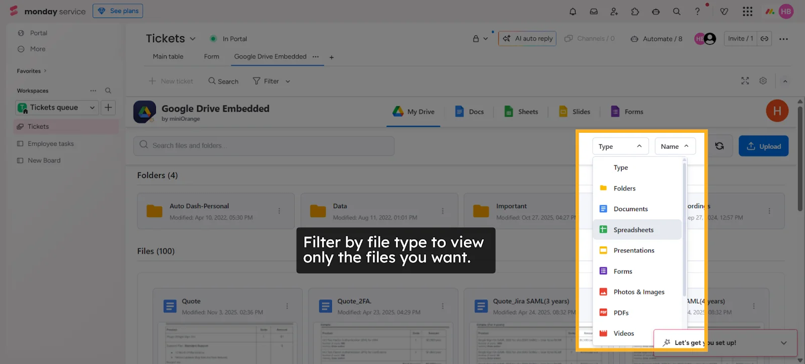 miniOrange monday select type