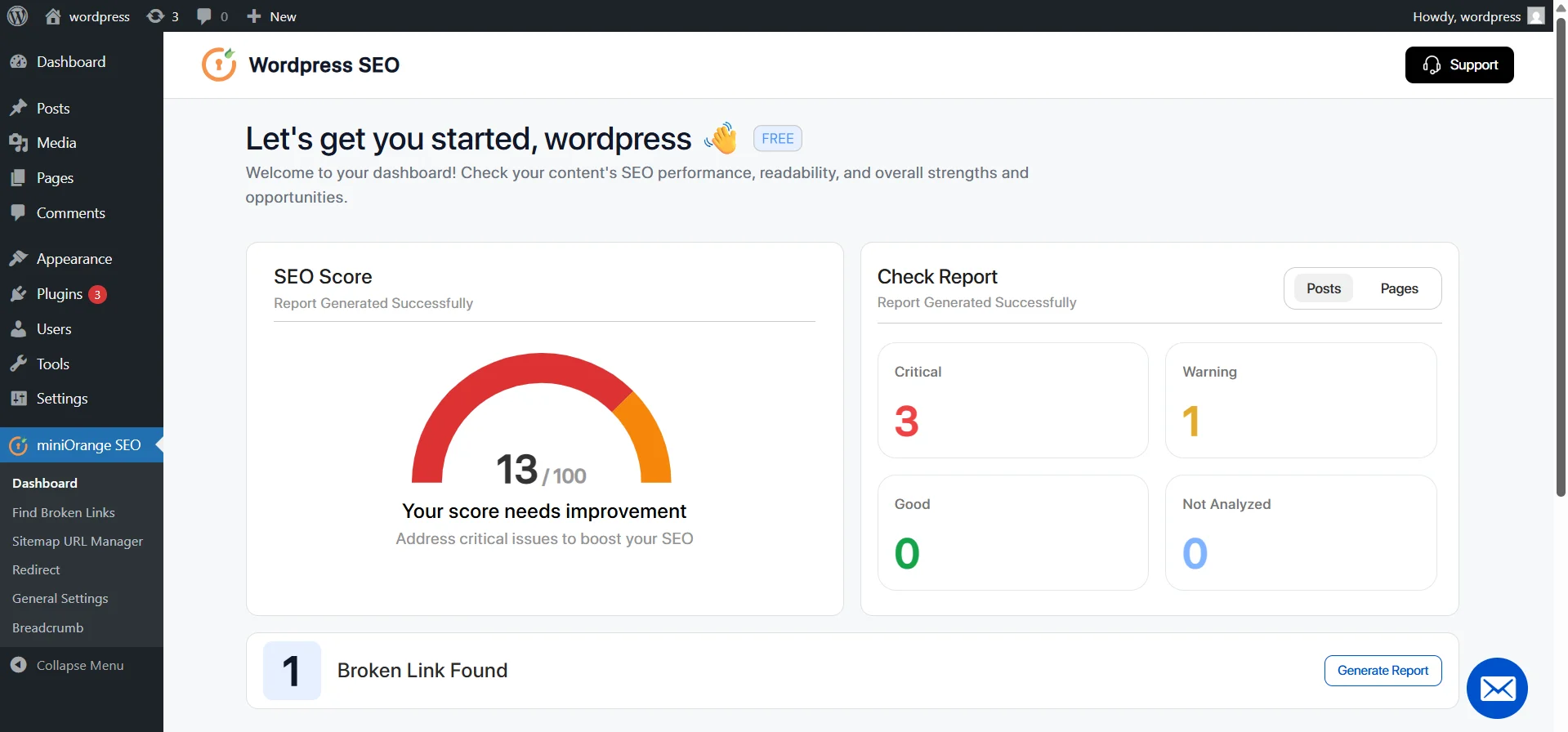 miniOrange-Wordpress-SEO - wordpress login