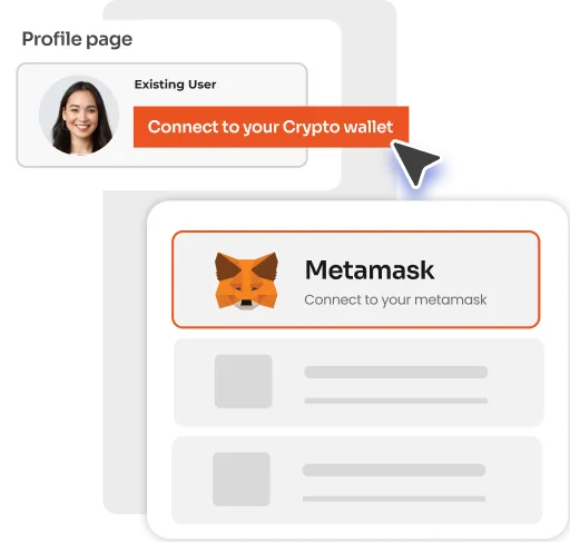 Connect Crypto Wallet to an existing user profile