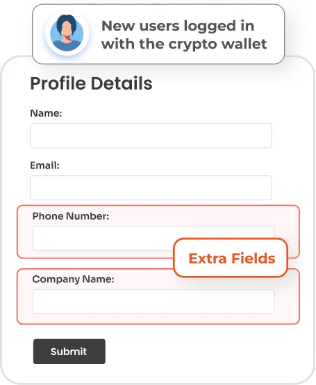 New User Profile Completion