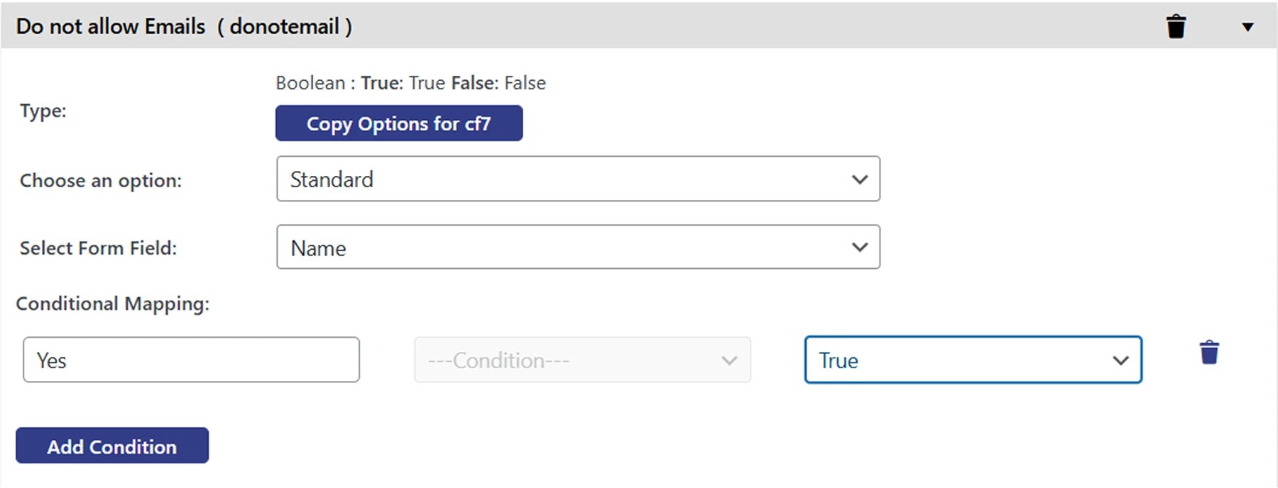 Dynamics 365 integration with WP Contact form 7 plugin | Map Yes with True Value