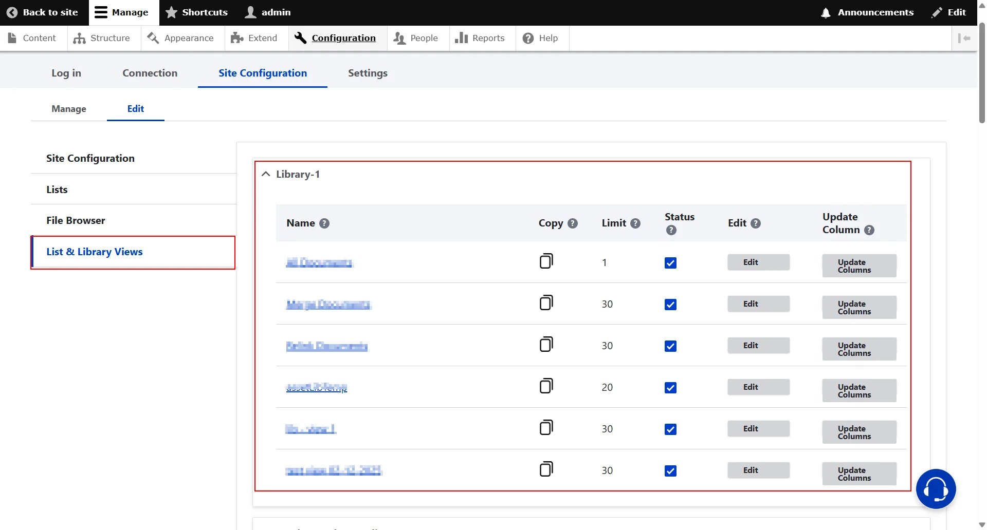 Drupal SharePoint Integration List library-views