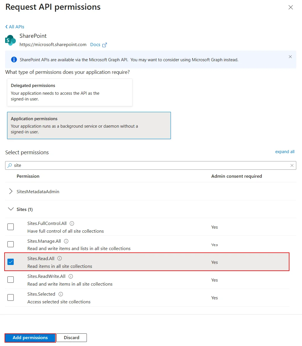 Drupal SharePoint Integration REST API Permissions
