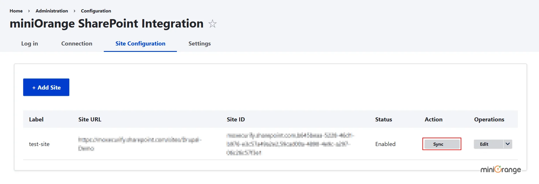 Drupal SharePoint Integration sync site