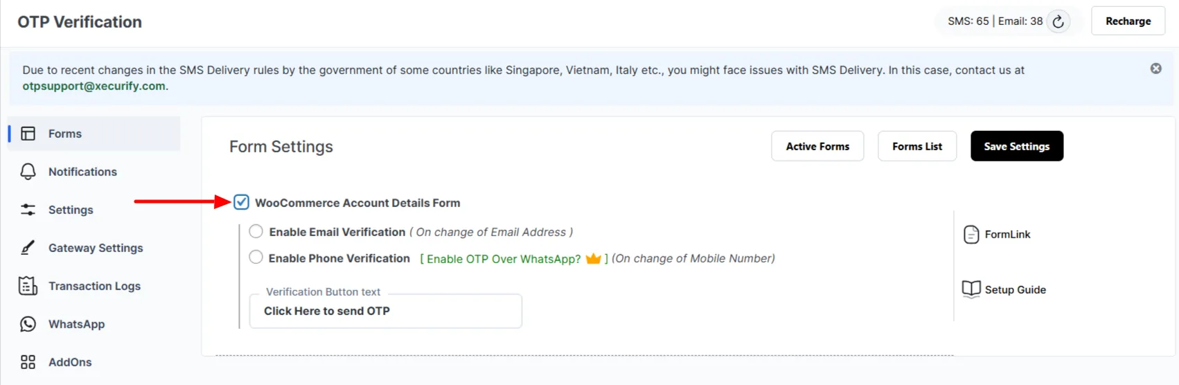 WooCommerce Account Detail Form - enable form