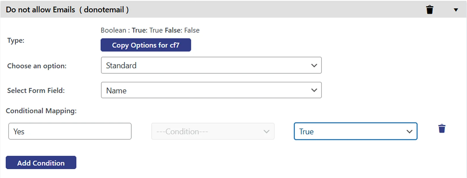 Dynamics 365 integration with WP Gravity Form plugin | Map Yes with True Value
