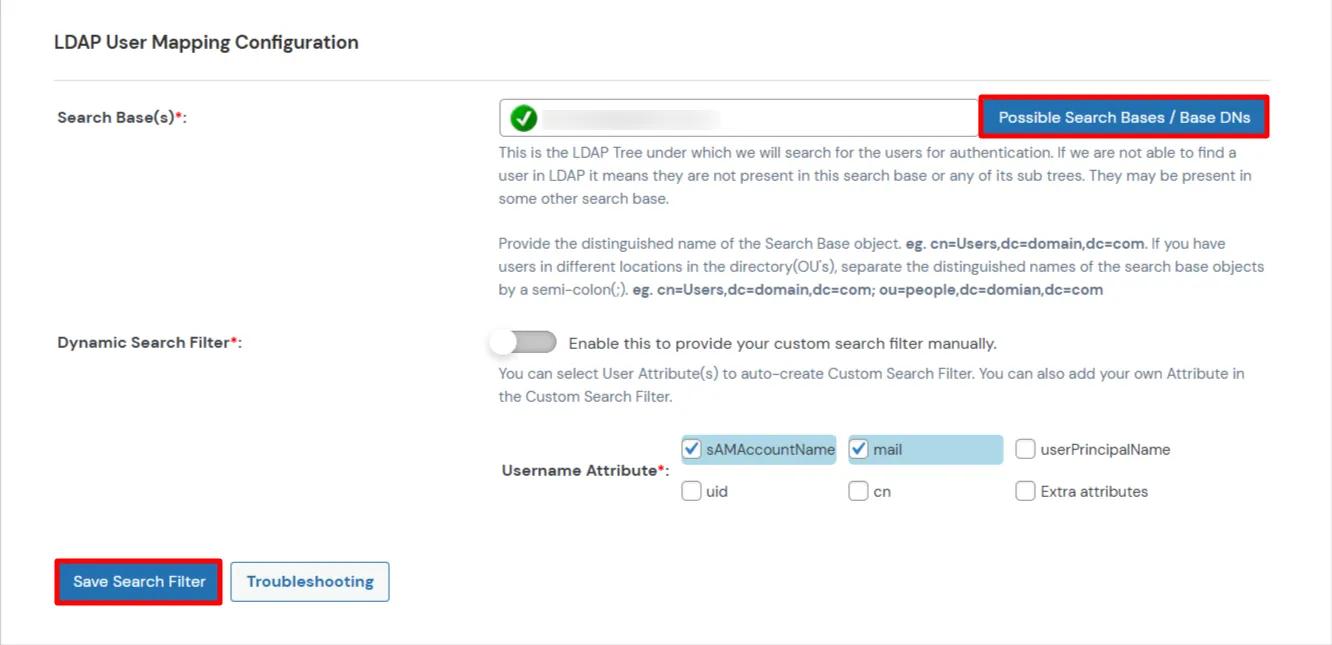 WordPress Intranet Plugin LDAP user mapping configuration