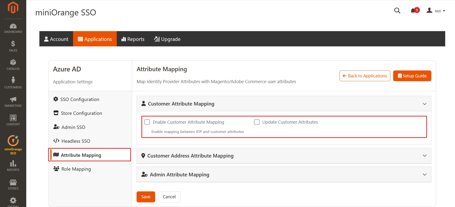 Magento 2 OAuth Client Single-Sign-On (SSO) | Attribute and custom mapping