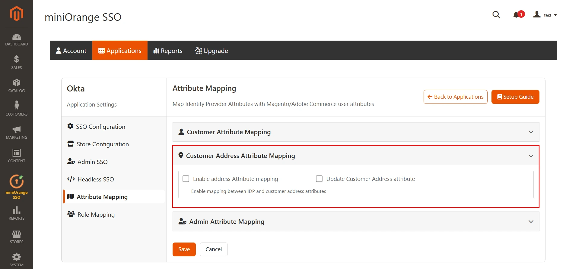 Magento SSO -  Single Sign-On(SSO) Login in Magento - attribute mapping