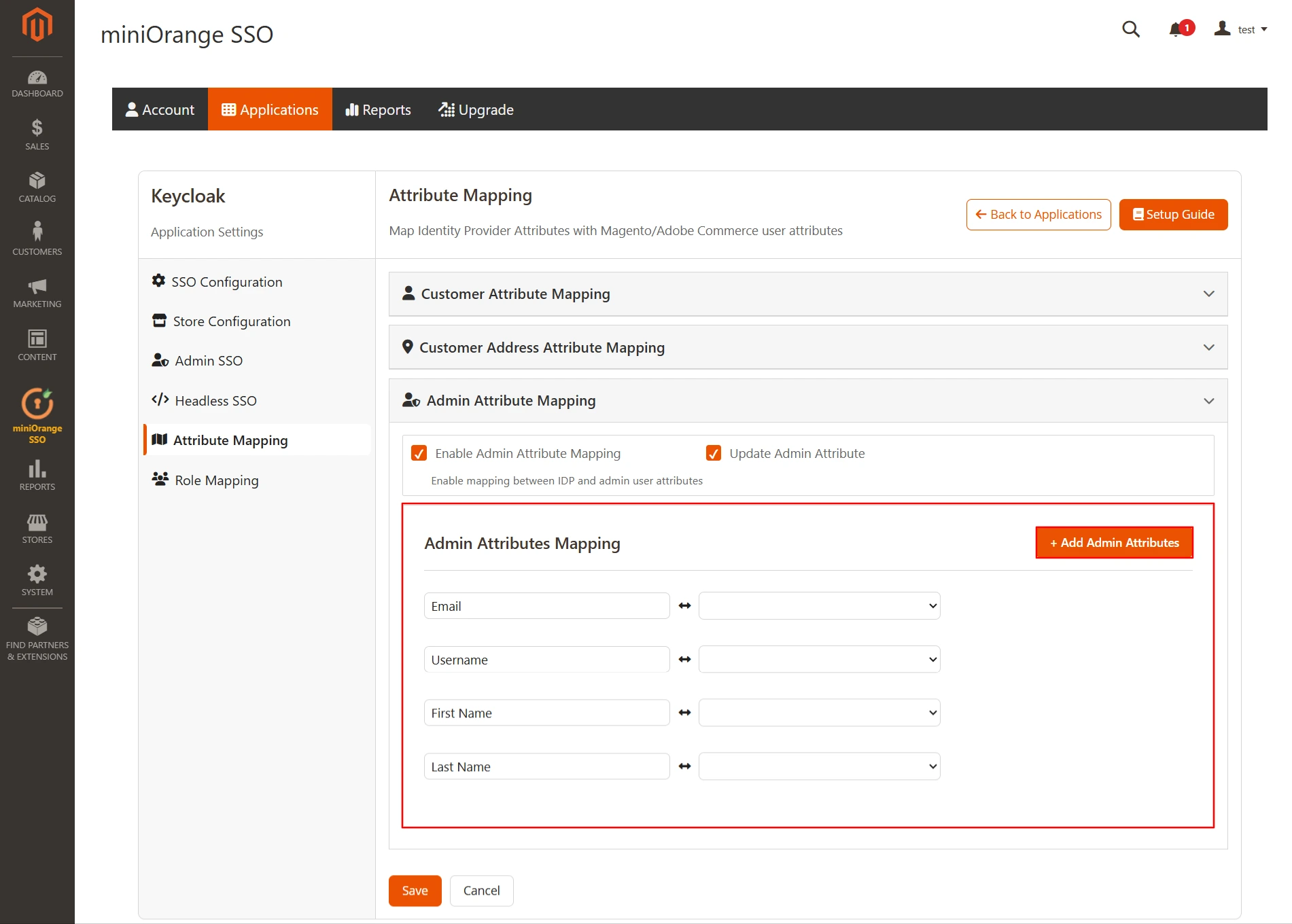Magento OAuth Client Single-Sign-On (SSO) | Admin Attribute Mapping | Keycloak as OAuth Provider